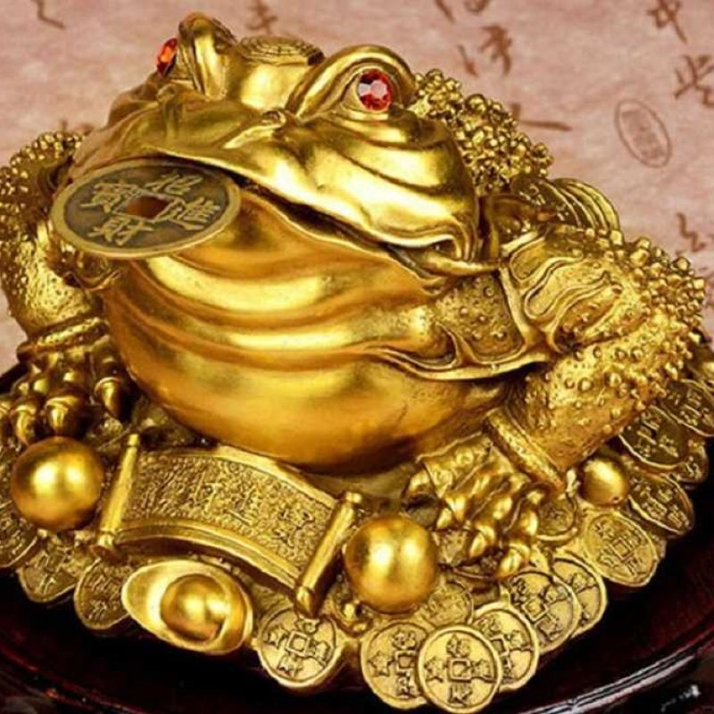 Thiềm thừ tài lộc đồng vàng