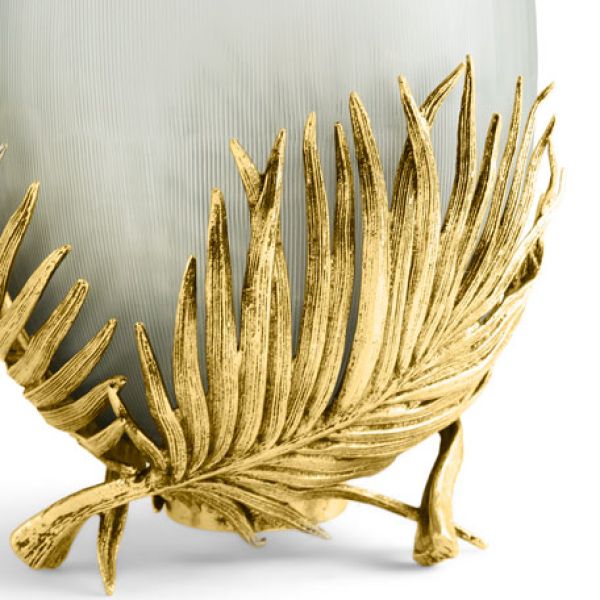 Bình thuỷ tinh lá cọ