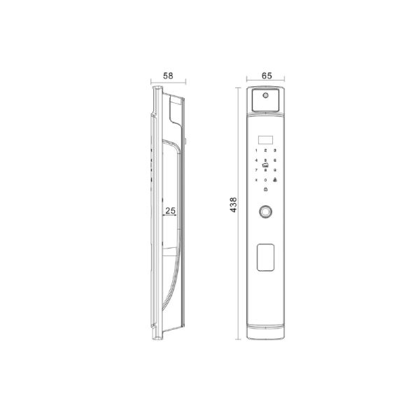 KHOÁ CỬA ĐIỆN TỬ VÂN TAY SHARP S2-FV