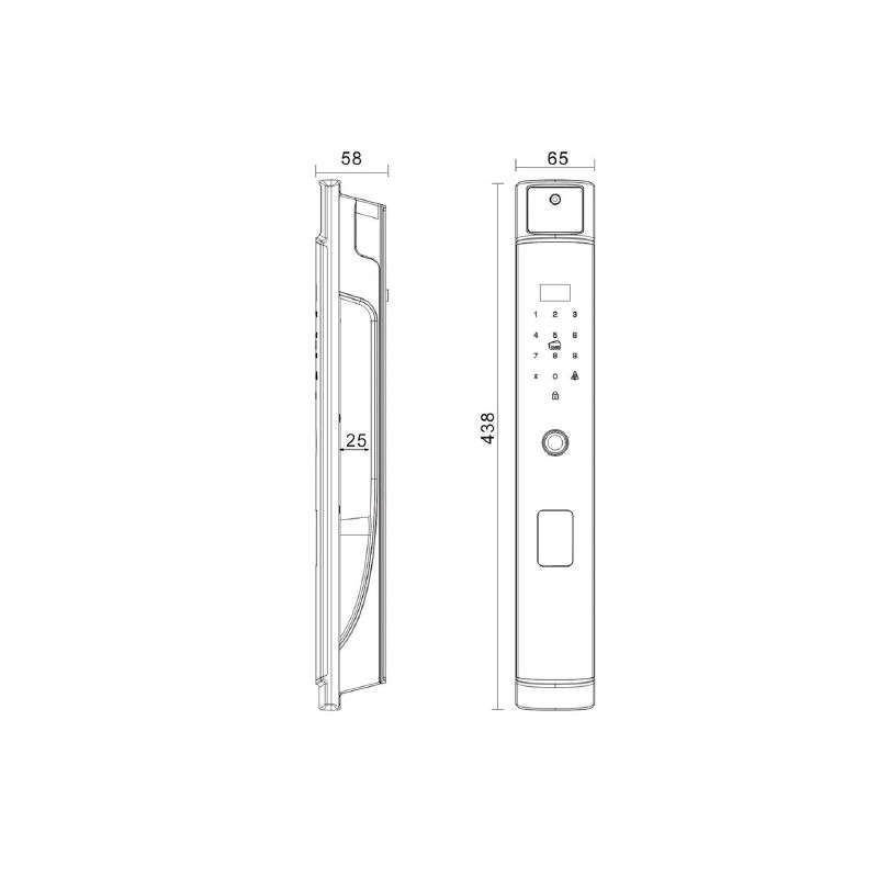 KHOÁ CỬA ĐIỆN TỬ VÂN TAY SHARP S2-FV