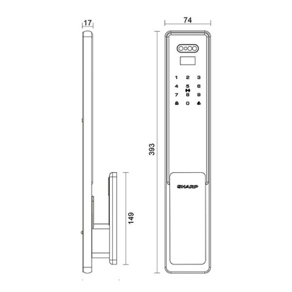 KHOÁ VÂN TAY THÔNG MINH SHARP S6-FV