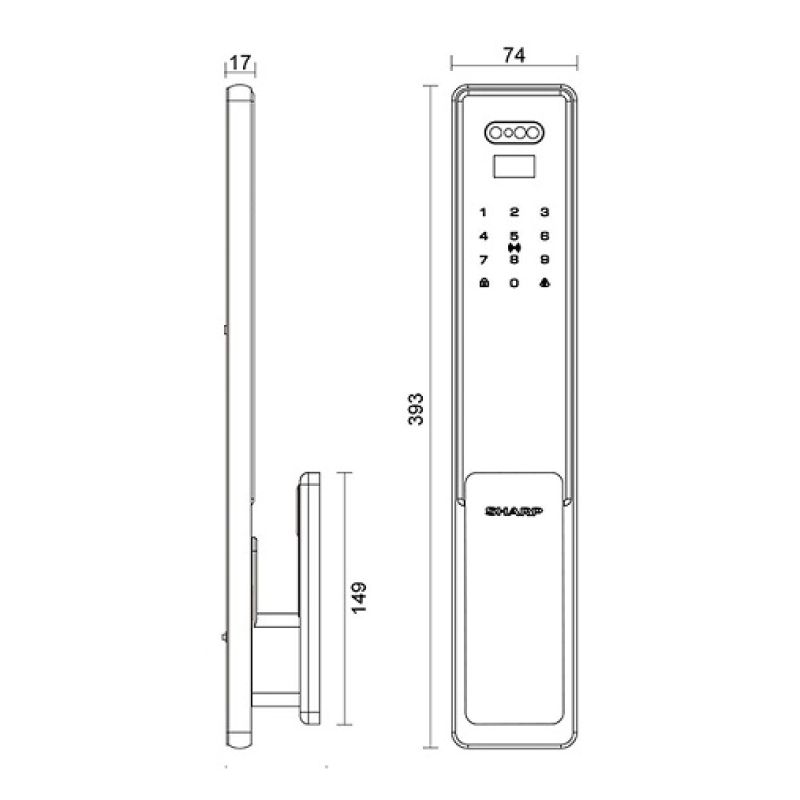 KHOÁ VÂN TAY THÔNG MINH SHARP S6-FV