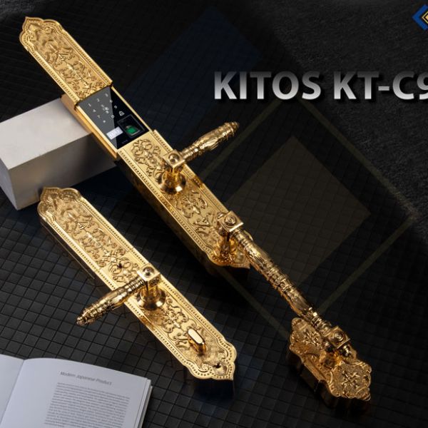 Khóa Vân Tay Tân Cổ Điển Mạ Vàng 24K Kitos KT-C900