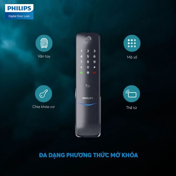 Khoá Cửa Vân Tay Philips 6100