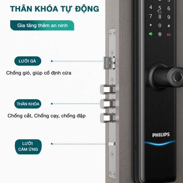 Khoá Cửa Vân Tay Philips 7300