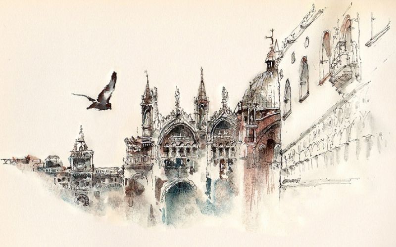 Nắm Bắt Thế Giới Thông Qua Những Bức Tranh Màu Nước Tuyệt Vời