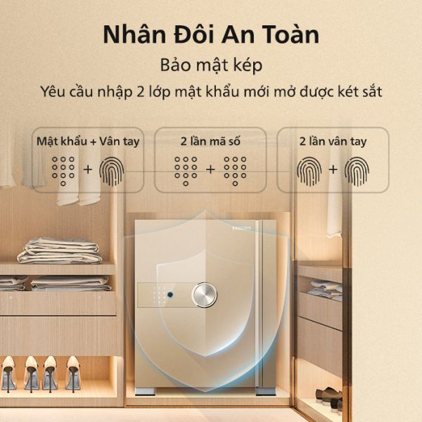 KÉT SẮT PHILIPS SBX202 - THIẾT KẾ ẤN TƯỢNG GIÁ TỐT