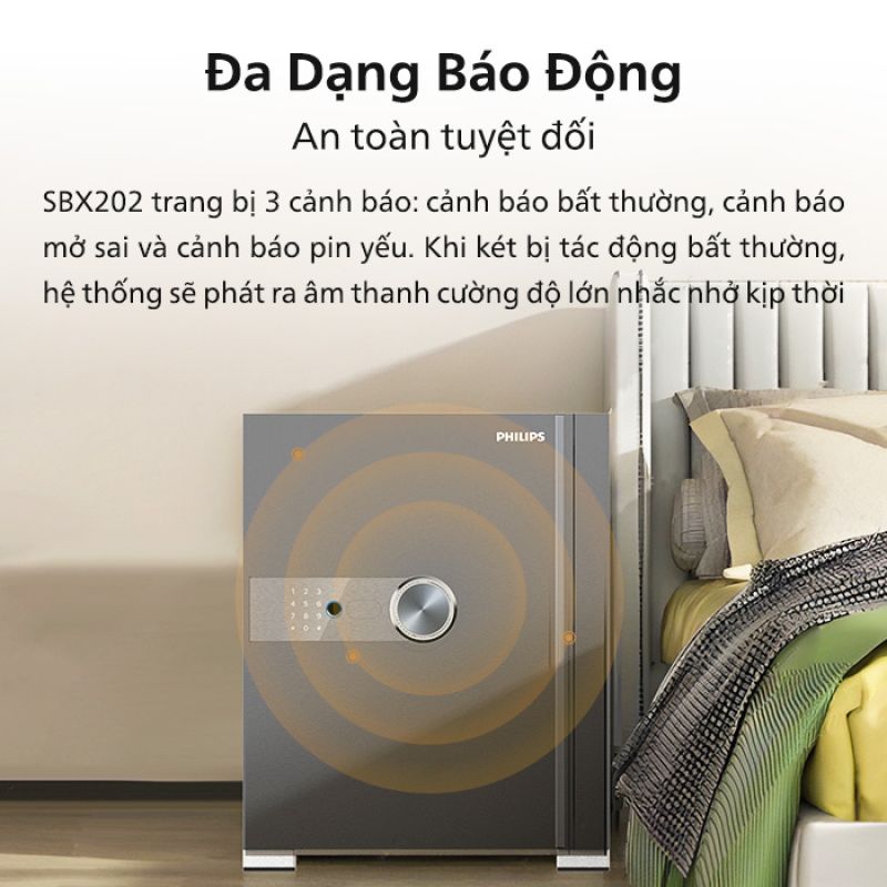 KÉT SẮT PHILIPS SBX202 - THIẾT KẾ ẤN TƯỢNG GIÁ TỐT