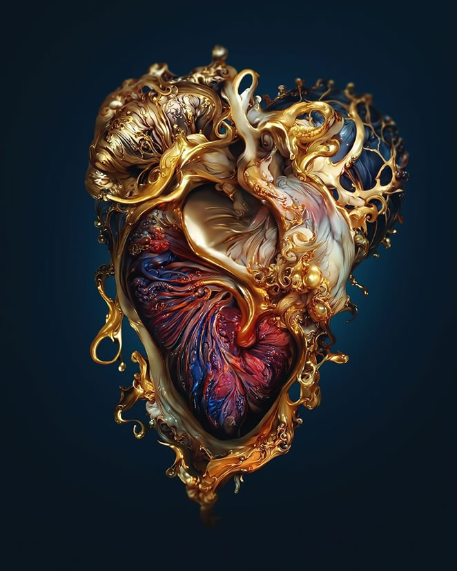 Những trái tim được tạo ra bởi AI đầy mê hoặc