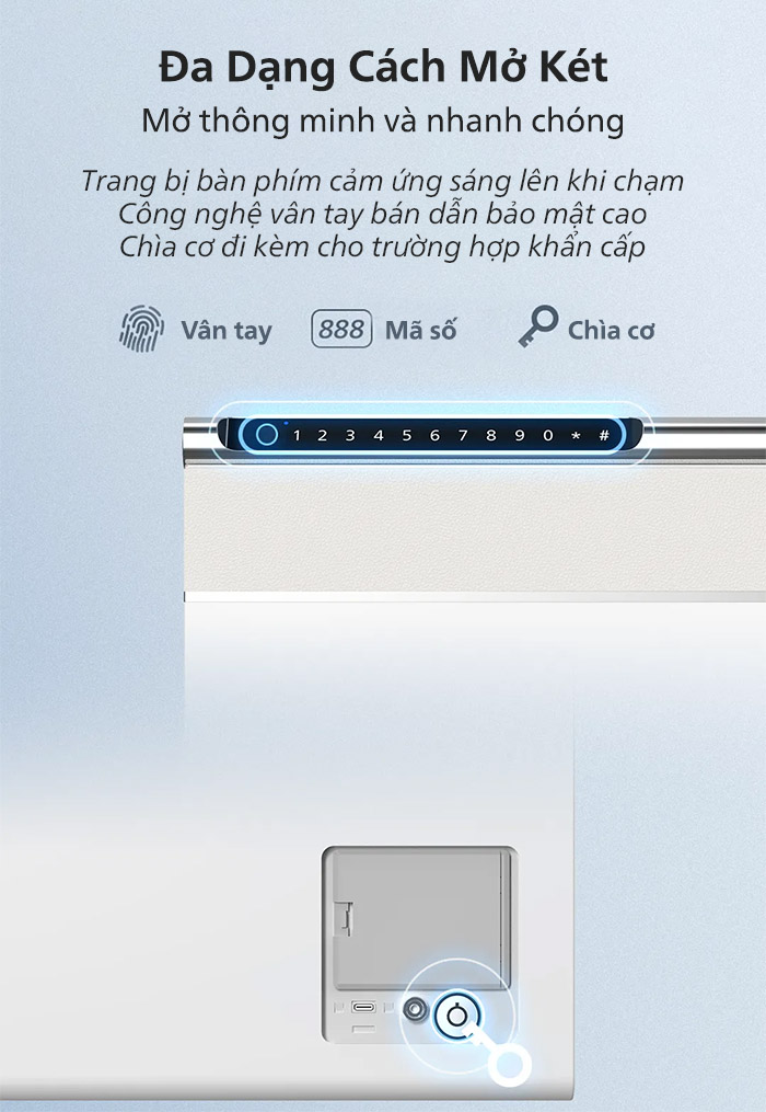 KÉT SẮT MINI PHILIPS SBX102 THÔNG MINH HIỆN ĐẠI VÀ AN TOÀN