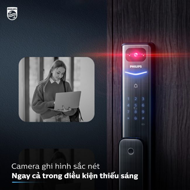 KHOÁ CỬA PHILIPS ALPHA CÓ CAMERA