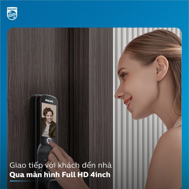 KHOÁ CỬA PHILIPS ALPHA CÓ CHUÔNG HÌNH