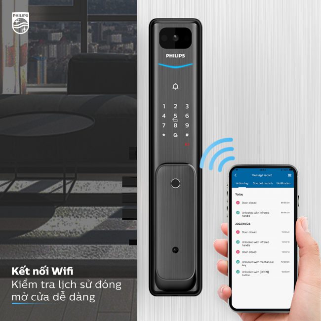 KHOÁ CỬA PHILIPS ALPHA CÓ KẾT NỐI WIFI